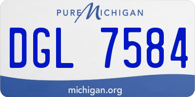 MI license plate DGL7584