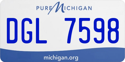 MI license plate DGL7598