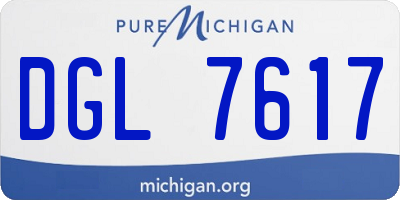 MI license plate DGL7617