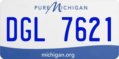 MI license plate DGL7621