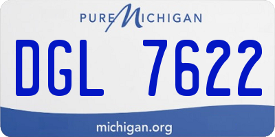 MI license plate DGL7622