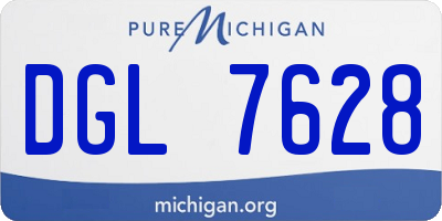 MI license plate DGL7628