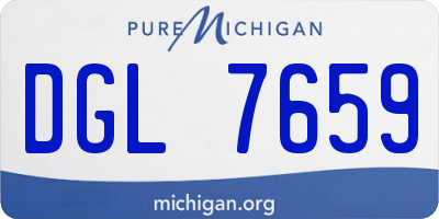 MI license plate DGL7659