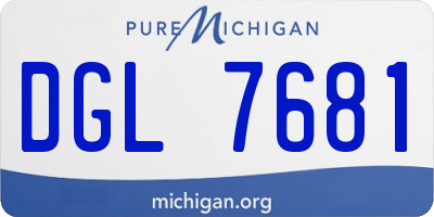 MI license plate DGL7681
