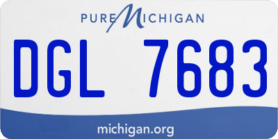 MI license plate DGL7683