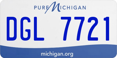 MI license plate DGL7721