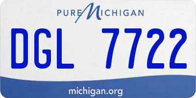MI license plate DGL7722