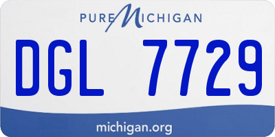MI license plate DGL7729