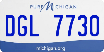 MI license plate DGL7730