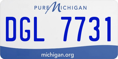 MI license plate DGL7731