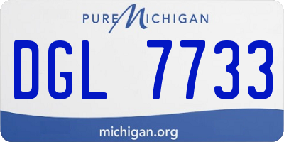 MI license plate DGL7733