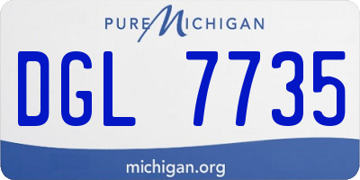 MI license plate DGL7735