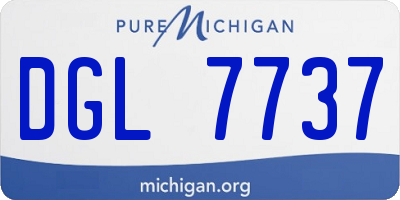 MI license plate DGL7737