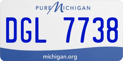 MI license plate DGL7738
