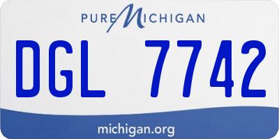 MI license plate DGL7742