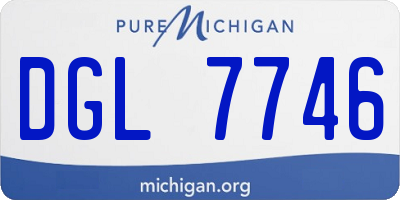 MI license plate DGL7746