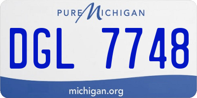 MI license plate DGL7748