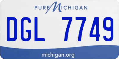 MI license plate DGL7749