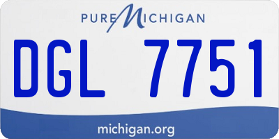 MI license plate DGL7751