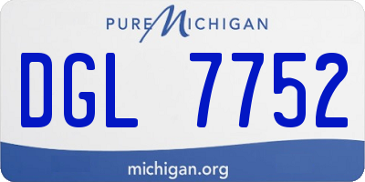 MI license plate DGL7752