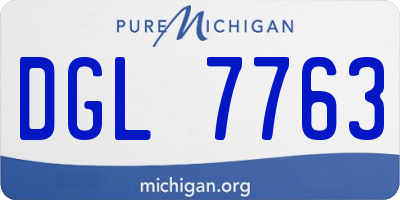MI license plate DGL7763