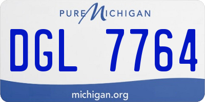 MI license plate DGL7764