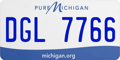 MI license plate DGL7766