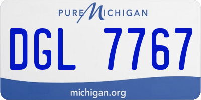 MI license plate DGL7767
