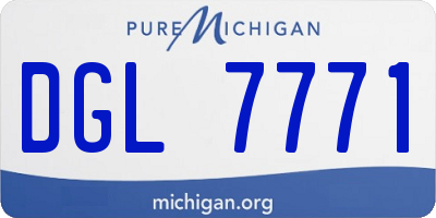MI license plate DGL7771