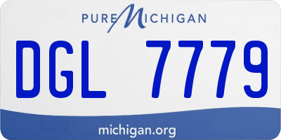 MI license plate DGL7779