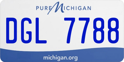 MI license plate DGL7788