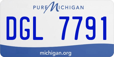 MI license plate DGL7791