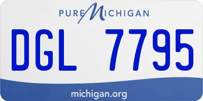 MI license plate DGL7795