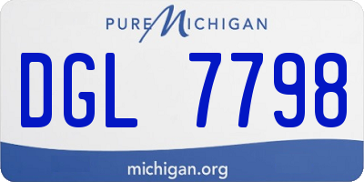 MI license plate DGL7798