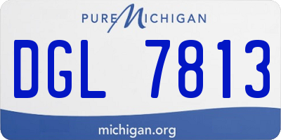 MI license plate DGL7813