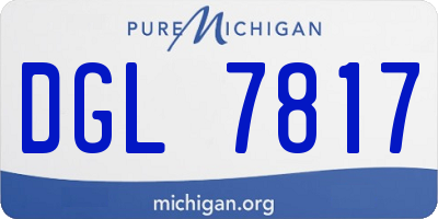 MI license plate DGL7817