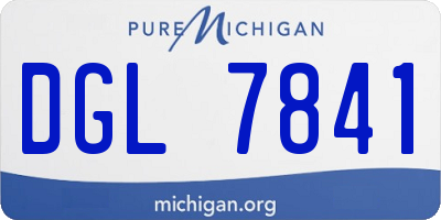 MI license plate DGL7841