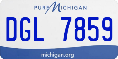 MI license plate DGL7859