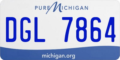 MI license plate DGL7864