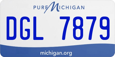 MI license plate DGL7879