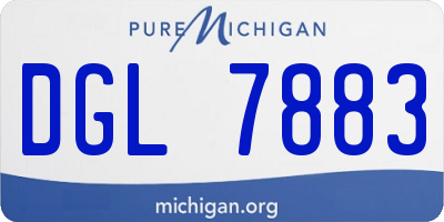 MI license plate DGL7883