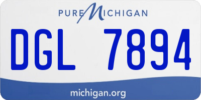 MI license plate DGL7894