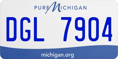 MI license plate DGL7904