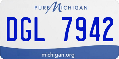 MI license plate DGL7942