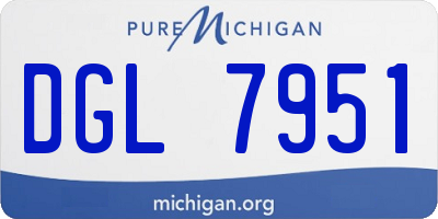 MI license plate DGL7951