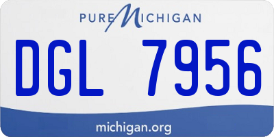 MI license plate DGL7956