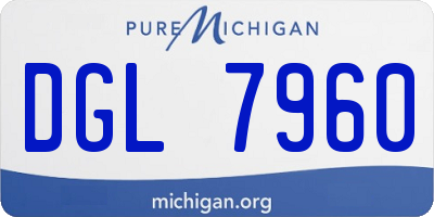 MI license plate DGL7960