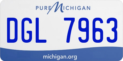 MI license plate DGL7963