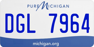 MI license plate DGL7964