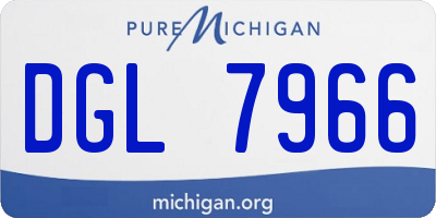 MI license plate DGL7966